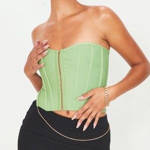PrettyLittleThing Bandage Hook And Eye Structured Corset